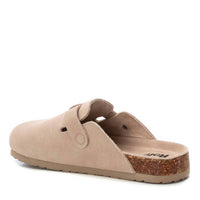 REFRESH Women's Suede Clogs in beige - women's shoe - detail view