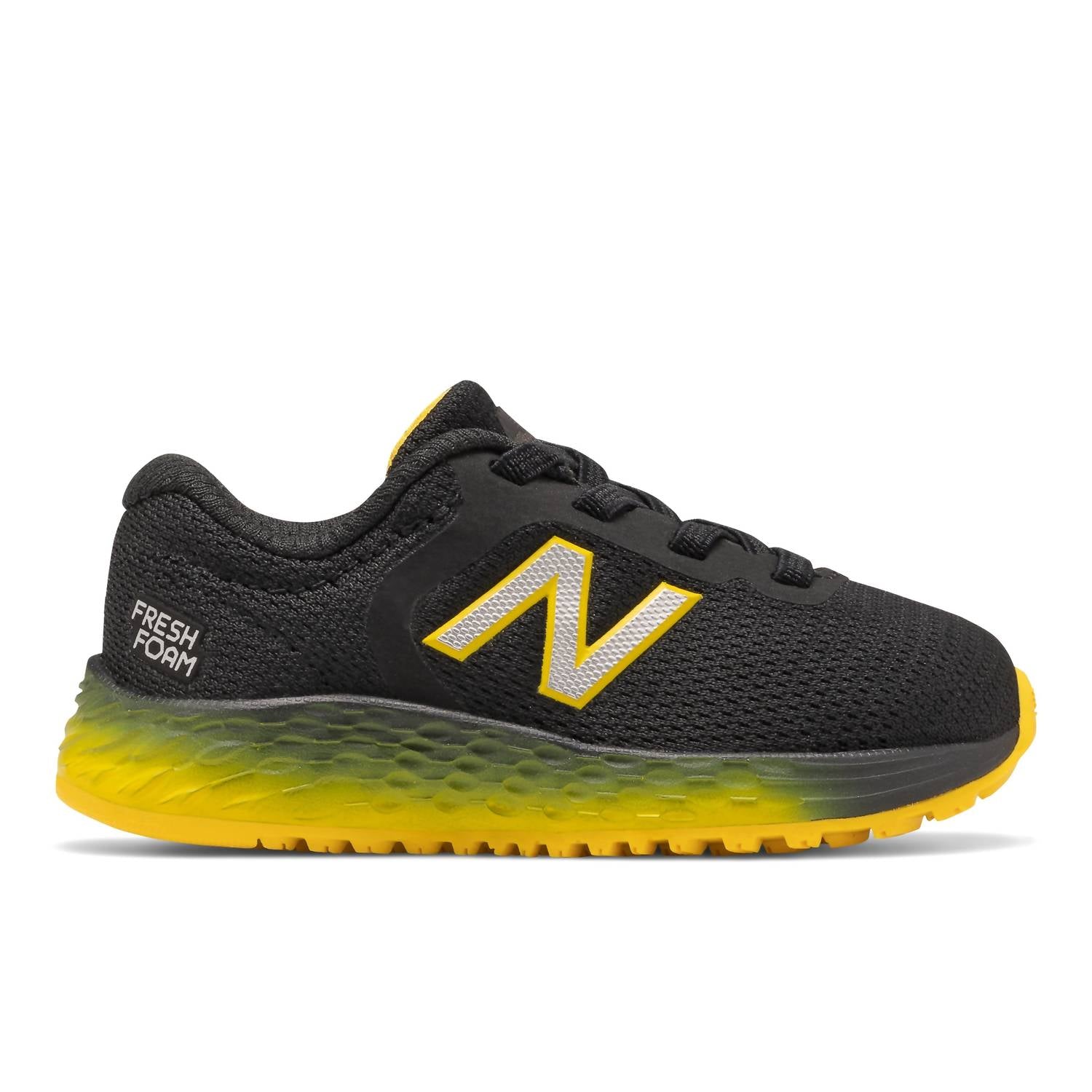 New Balance Toddlers' Arishi V2 Sneaker in black yellow - kids' sneaker