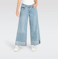 MAC Nevada Superwide Jeans in urban azur blue - women's jeans