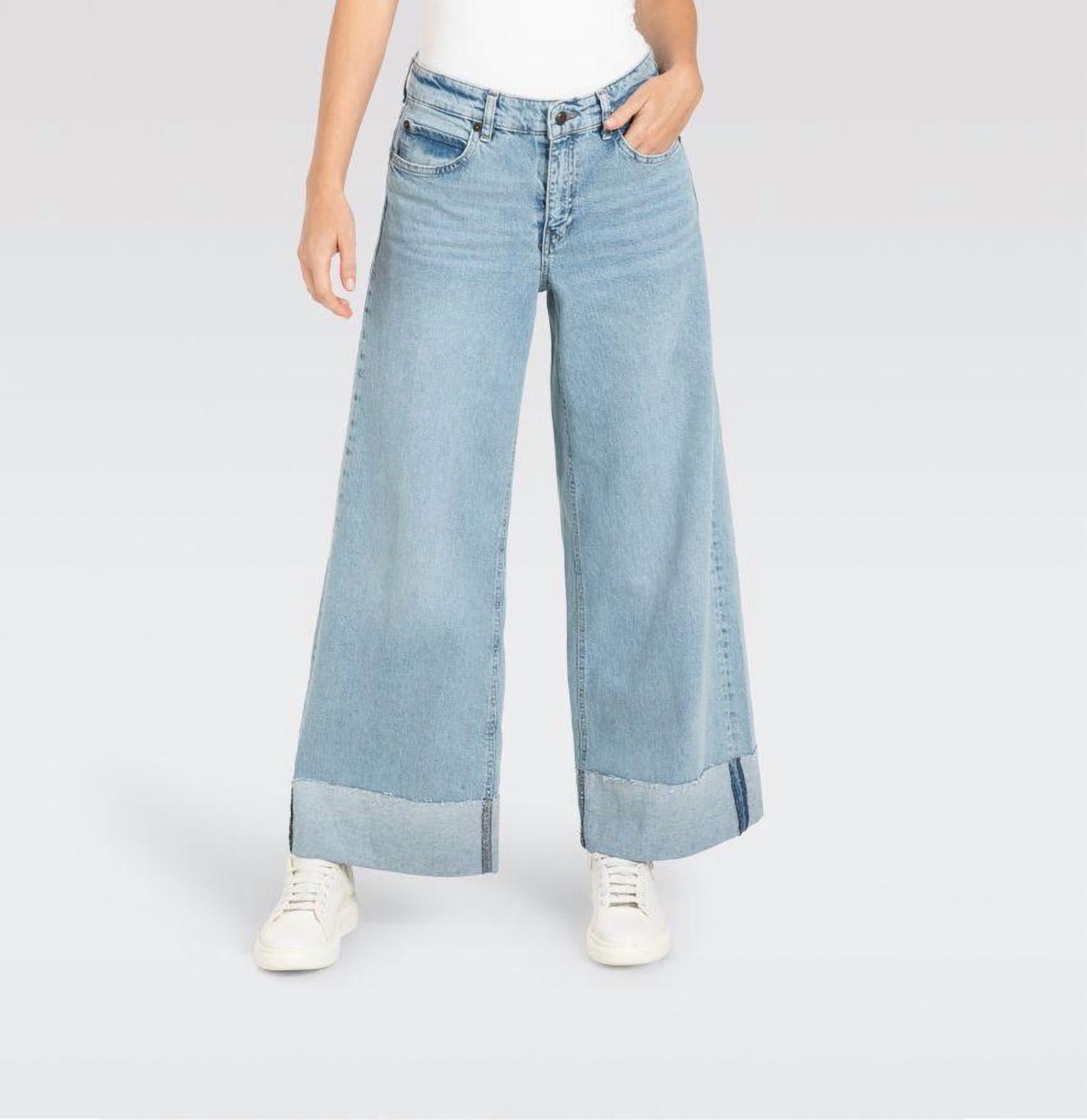 MAC Nevada Superwide Jeans in urban azur blue - women's jeans