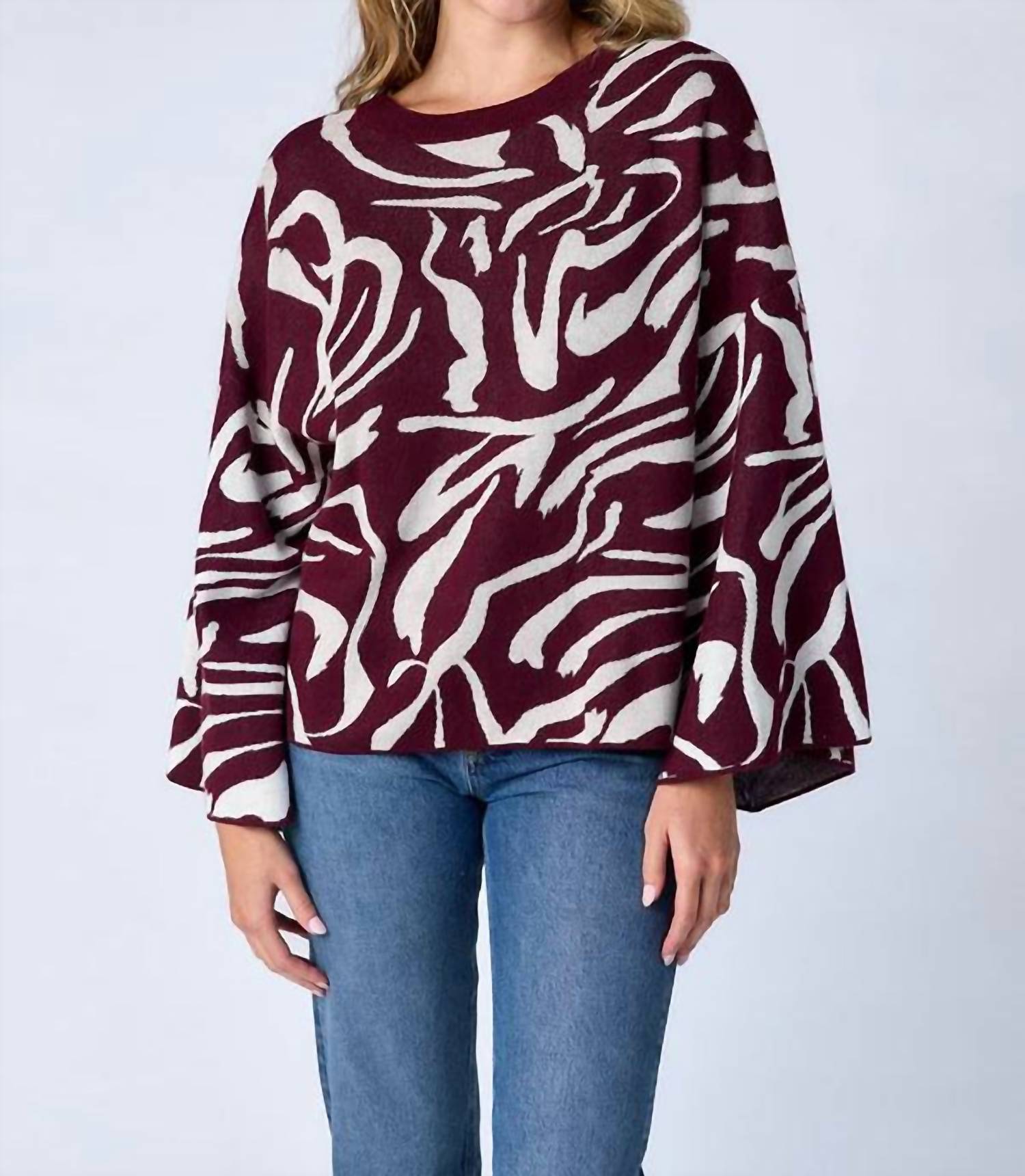 Crosby By Mollie Burch - Esme Long Bell Sleeves V-neck Top