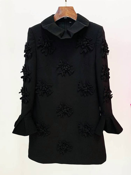 Productseeker - Yira 3D Flower Bell Sleeve Dress