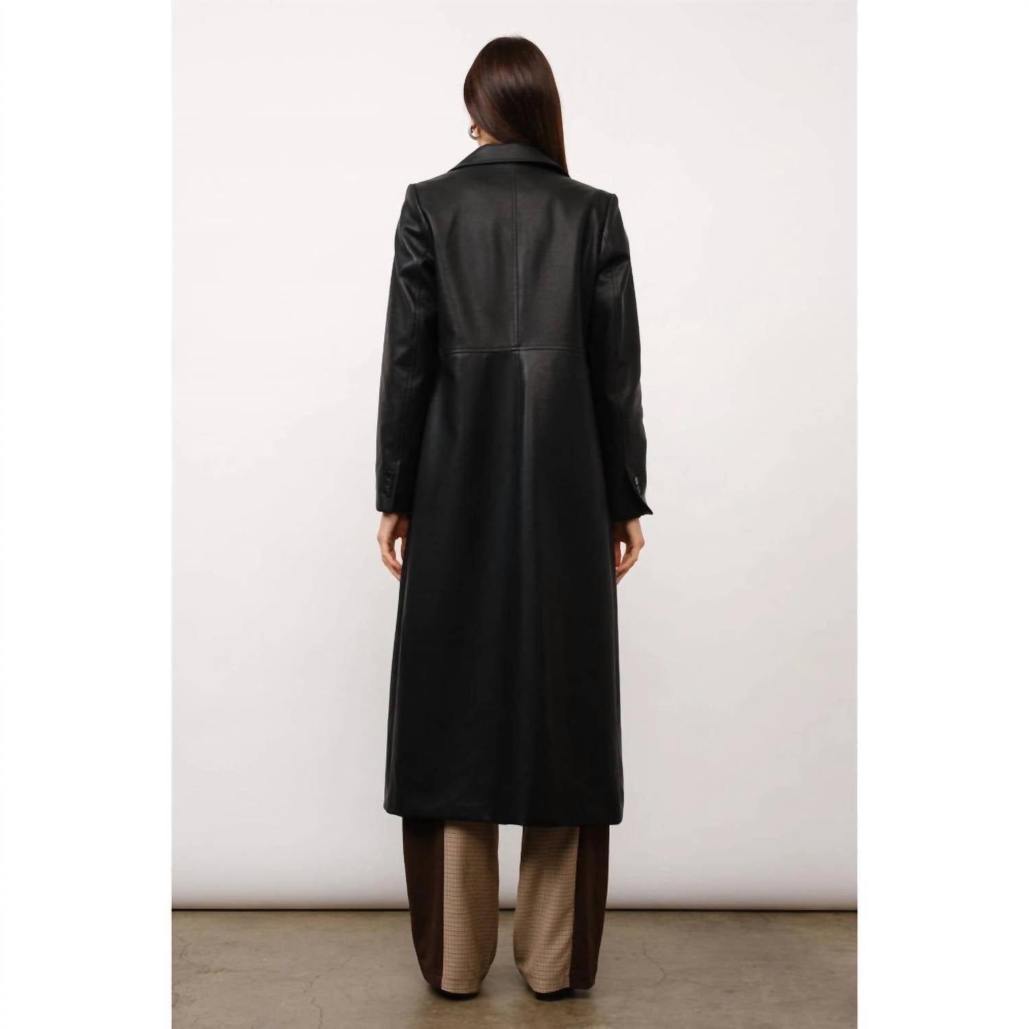Loucia - Thalia Faux Leather Coat