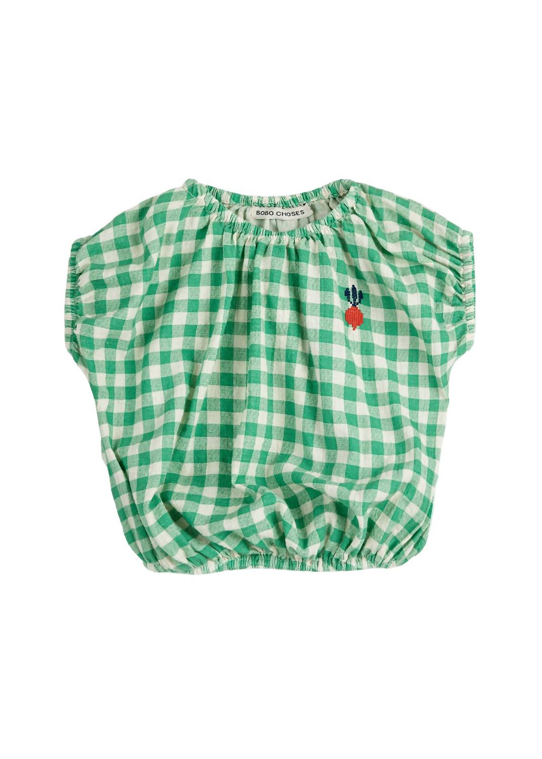 Bobo Choses - Kid's Pixel Sugar Beet Check Blouse