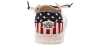 HEY DUDE Women's Wendy Americana Shoes in off white - women's flats - alternate view