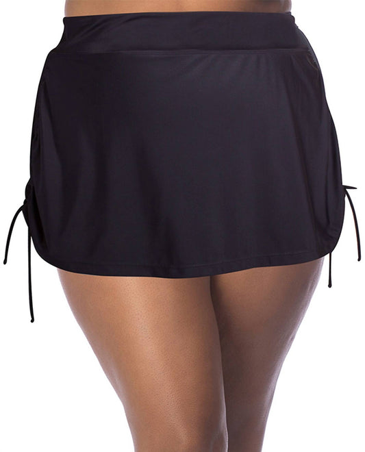 Always For Me - Plus Size Adjustable Sides Swim Skirt