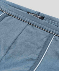 Ron Dorff Boxer Briefs With Piping in atlantic blue - men's item - view 4