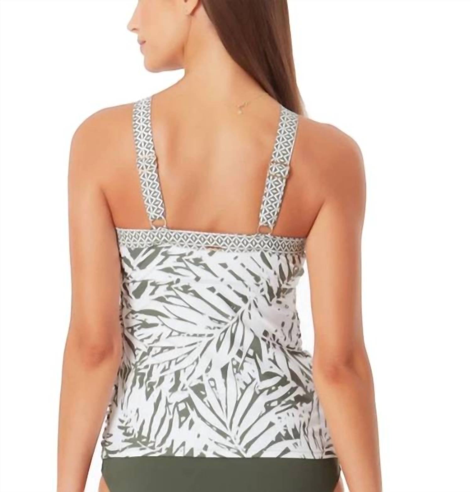 Anne Cole - Palm Breeze High-neck Keyhole Tankini Top