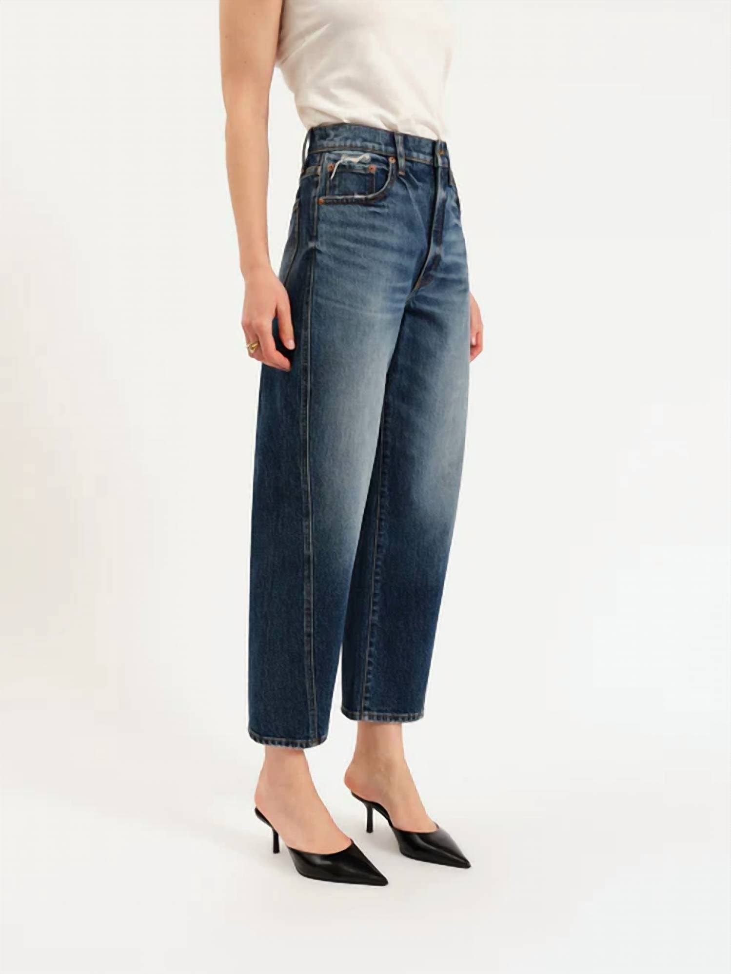 Daze - Westward High Rise Barrel Leg Jeans