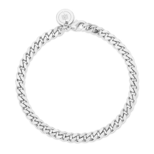 Eklexic - Women's Micro Link Curb Chain Bracelet