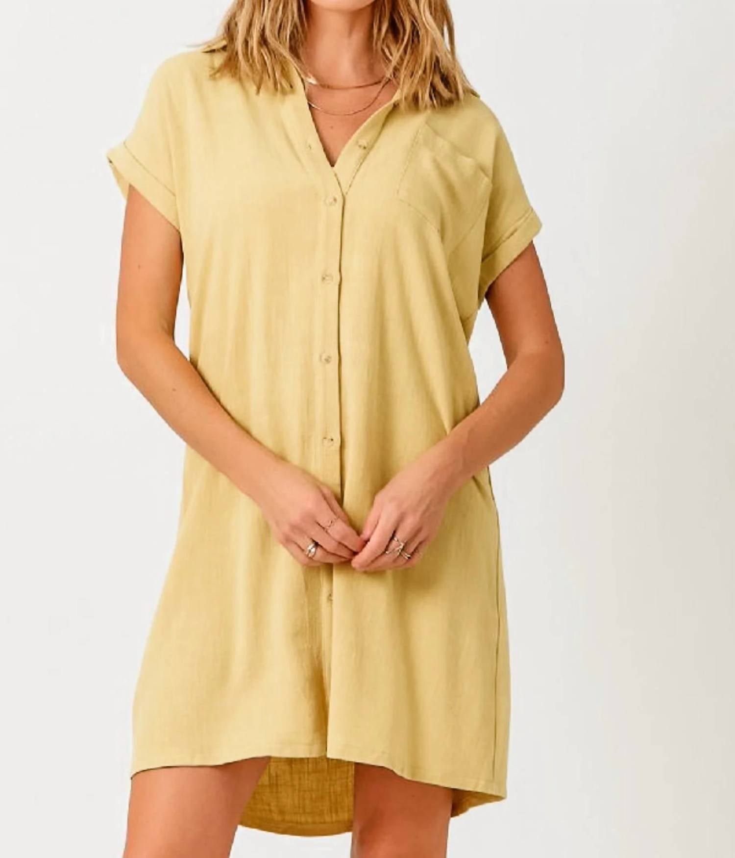 Mystree - Linen Blend Dress
