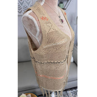 And The Why - Boho Crochet Fringe Vest