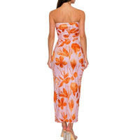 Dress Forum - Short Sleeve Woven Midi Dress