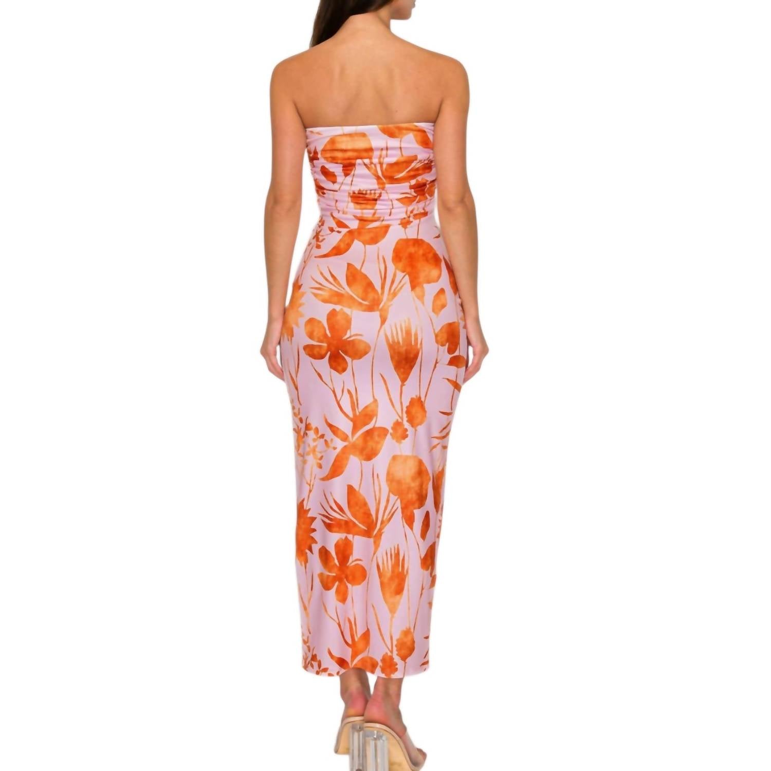 Dress Forum - Short Sleeve Woven Midi Dress