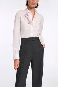 DOROTHEE SCHUMACHER Pure Power Shirt in white lilac - women's shirt