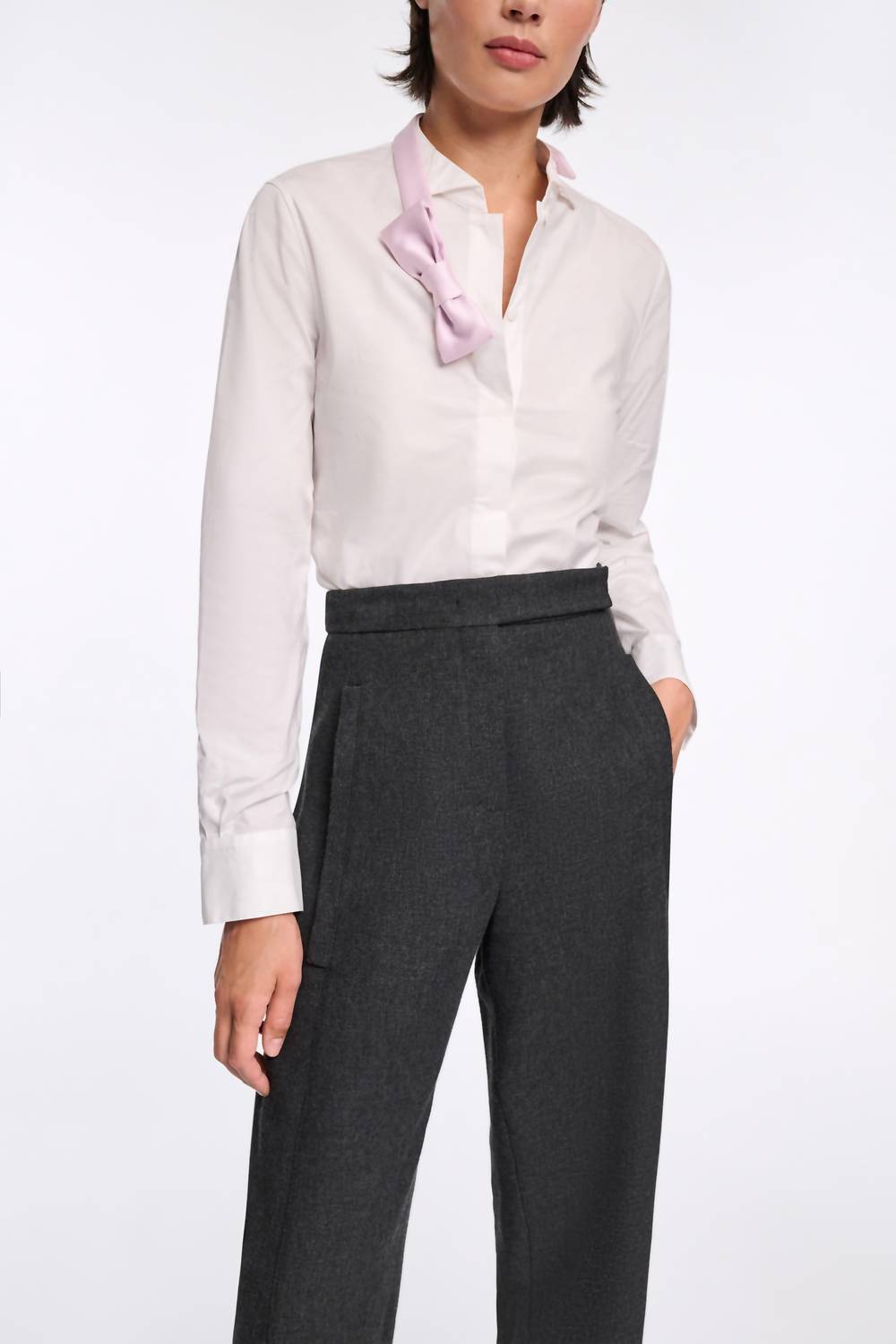 DOROTHEE SCHUMACHER Pure Power Shirt in white lilac - women's shirt