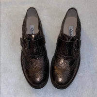 Clarks - Women's Shiny Leather Loafers