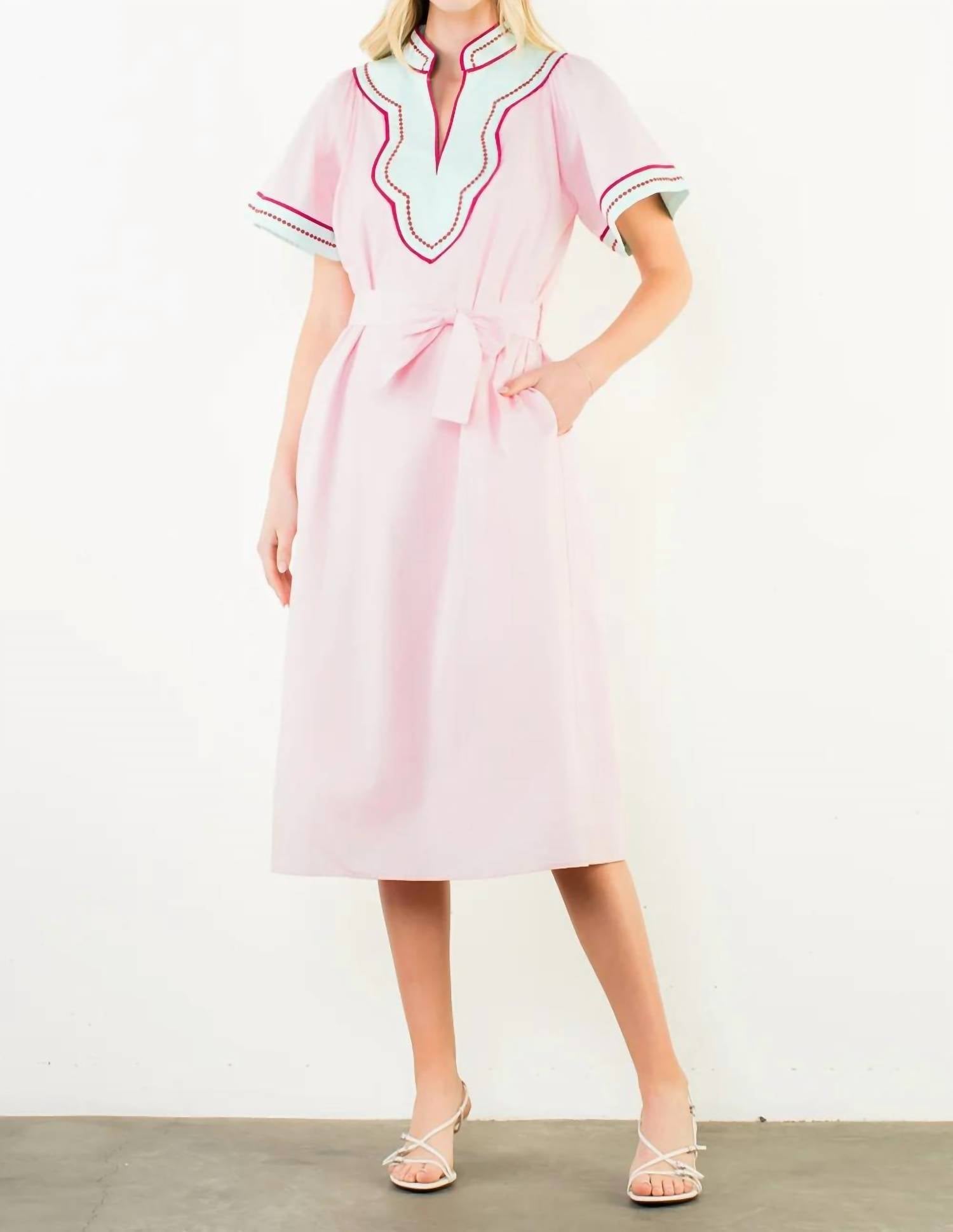 Thml - Short Sleeve V-neck Dress