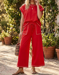 Sewn And Seen - Scuba Raw Edge Lounge Set