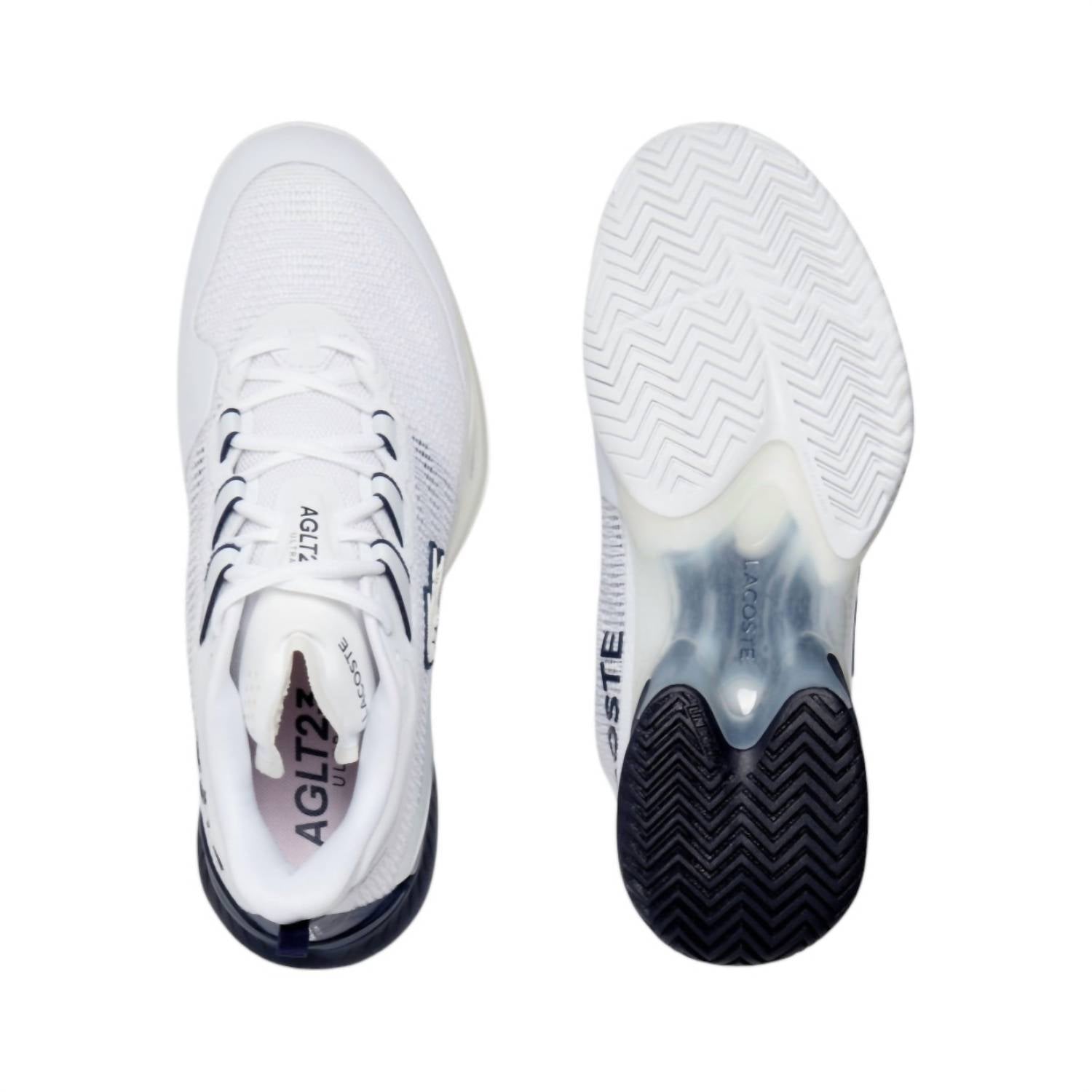 LACOSTE Men's Ag-lt23 Ultra Shoes in off white navy - men's shoe - view 4