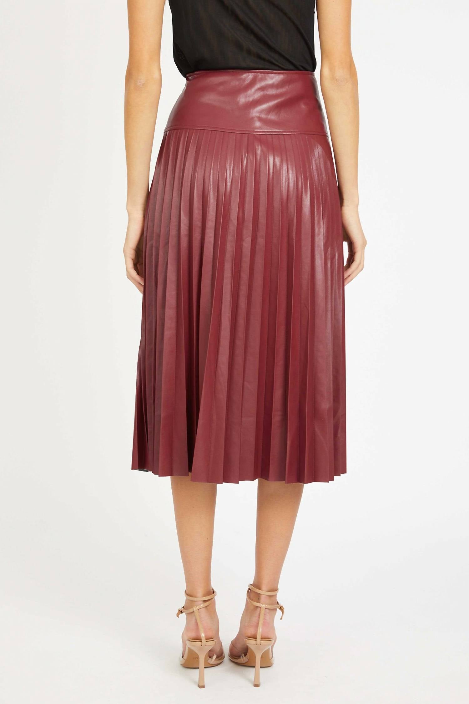 Caballero - Hendrix Vegan Leather Skirt