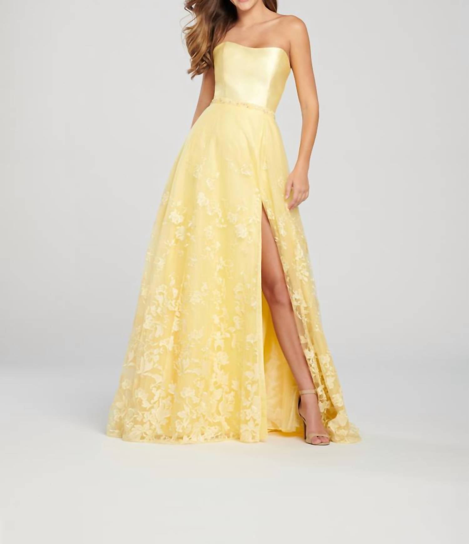ellie wilde gold prom dress Ellie Wilde EW36075 Dress