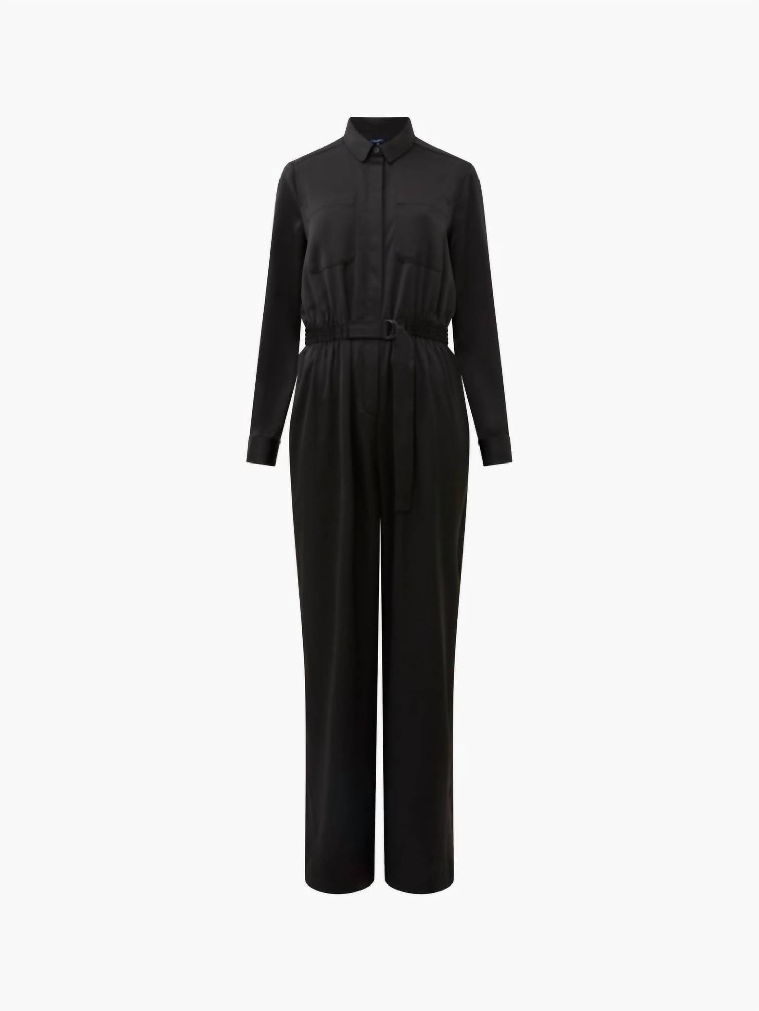 French Connection - Enid Crepe 70's Jumpsuit