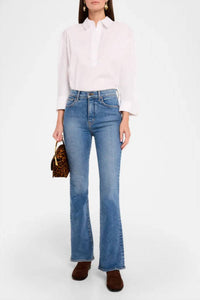 Veronica Beard - Beverly Loafer Skinny Flare Jeans