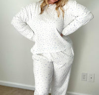 Sunkissed Coconut - Snowflake Long Sleeve Pajama Top