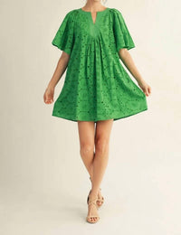 Jodifl - Kelly Eyelet Lace Mini Dress