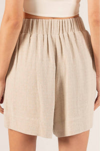 P.Cill - Linen High Waisted Shorts