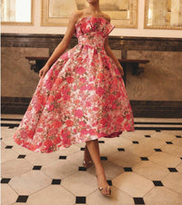 Elliatt - Floralie Strapless Gown