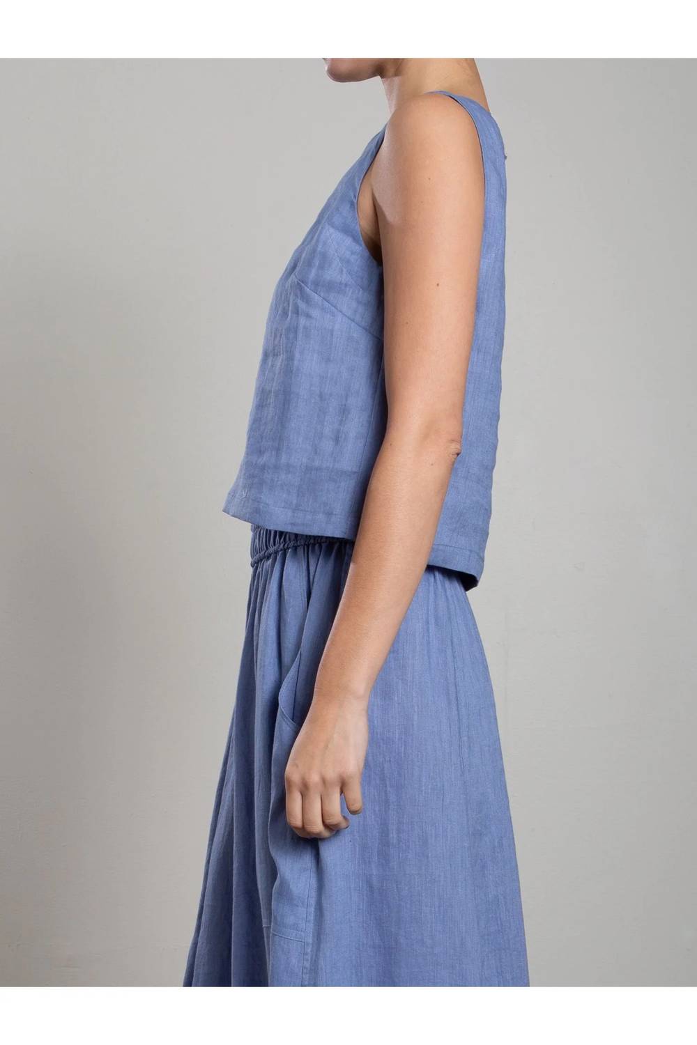 Pharaoh - Tess French Linen Tank Top