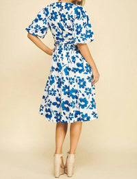 Pinch - Floral Balloon Sleeve Midi Dress