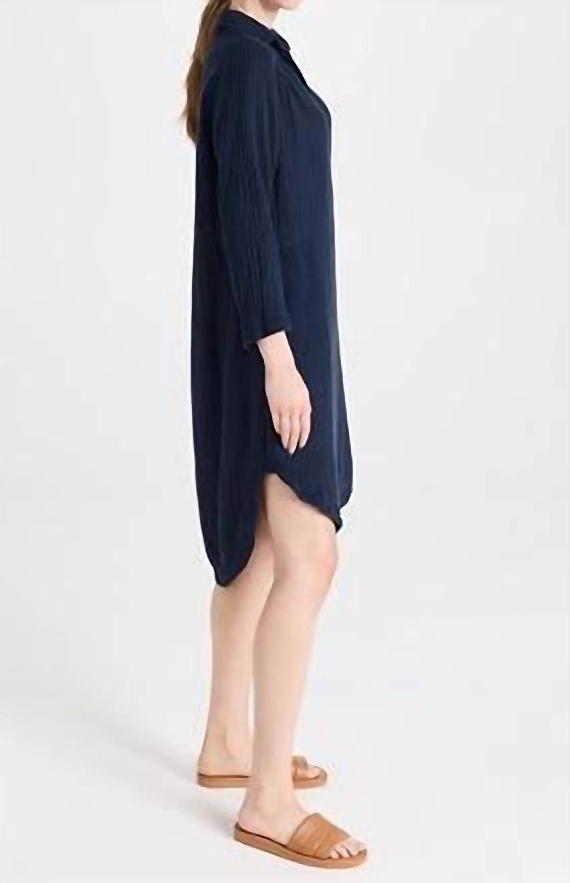 Sundry - Long Sleeve Shirttail Dress