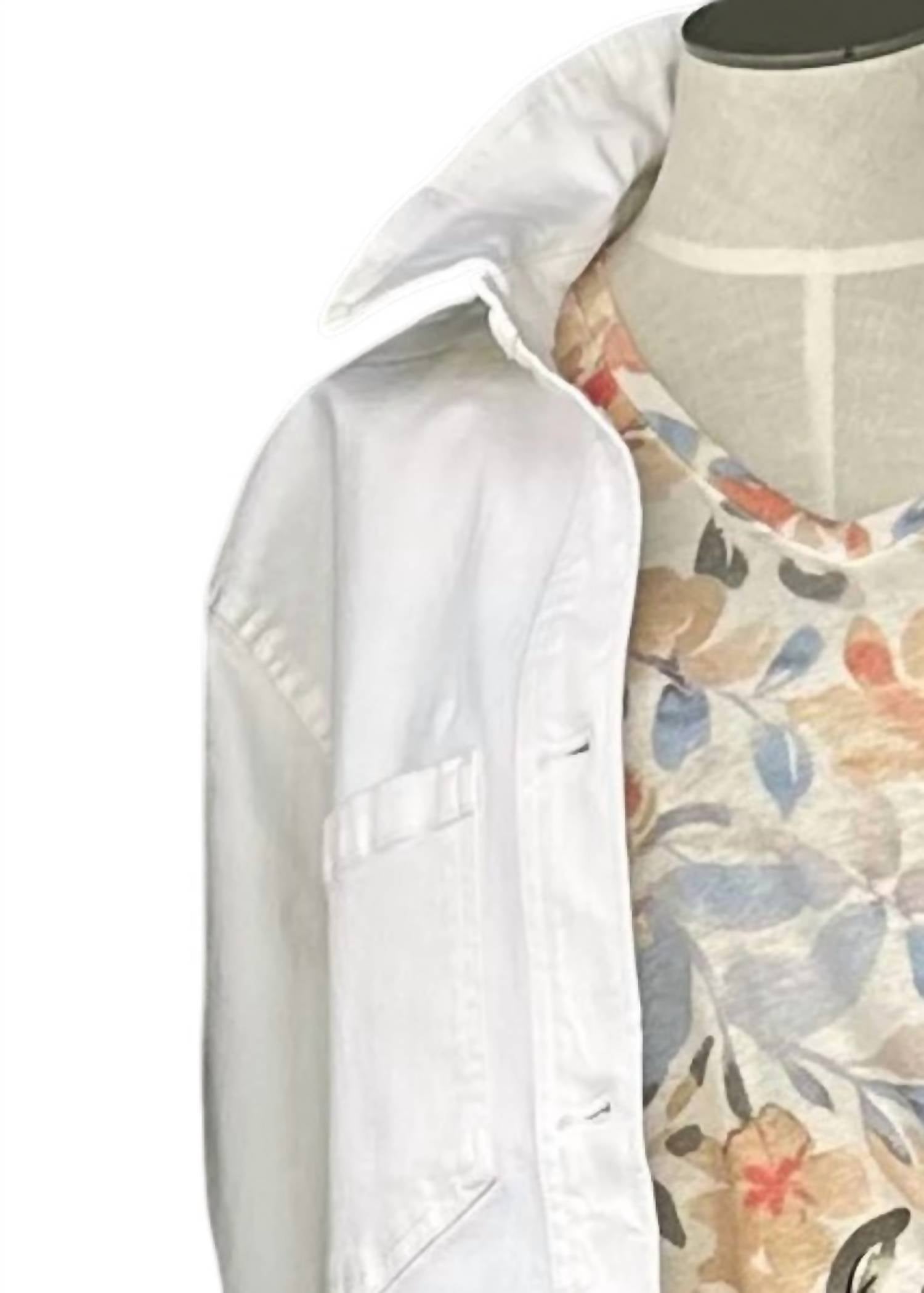 Renuar - Women's Creme Twill Woven Jacket