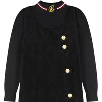 Bonjour - Girls Soldier Button Maxi Dress