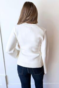 Elan - Crewneck Flare Cardigan