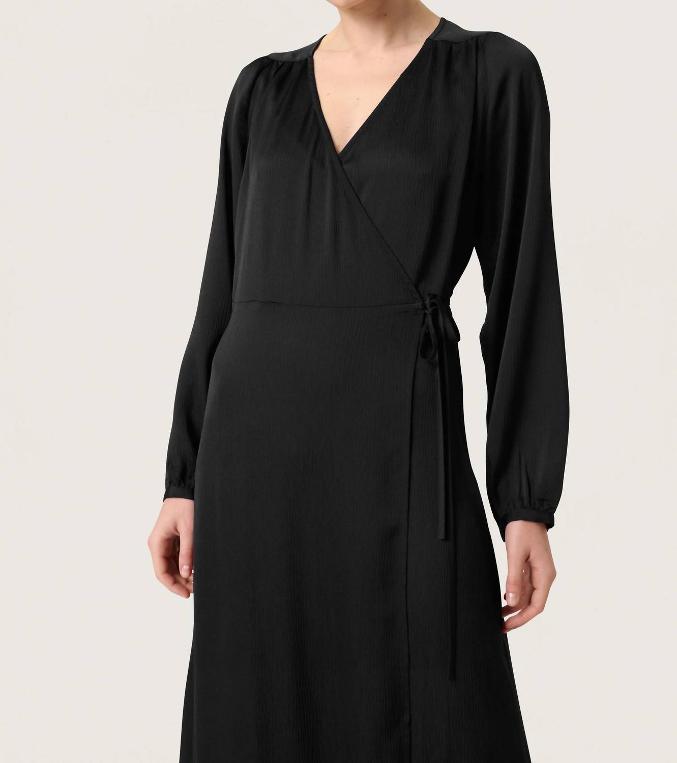 Soaked In Luxury - Ioana V-neck Wrap Midi Dress