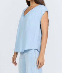 Dear John Denim - Yanis V Neck Cap Sleeves Top