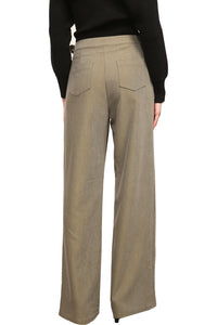 Line And Dot - Alexis Wide Leg Pant With Buckle Belt