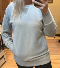 Zenana - Pigment Dyed French Terry Pullover Sweater
