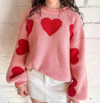 Mello - Heart Patched Sweater