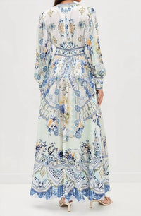 Camilla - Shaped Waistband Maxi Dress