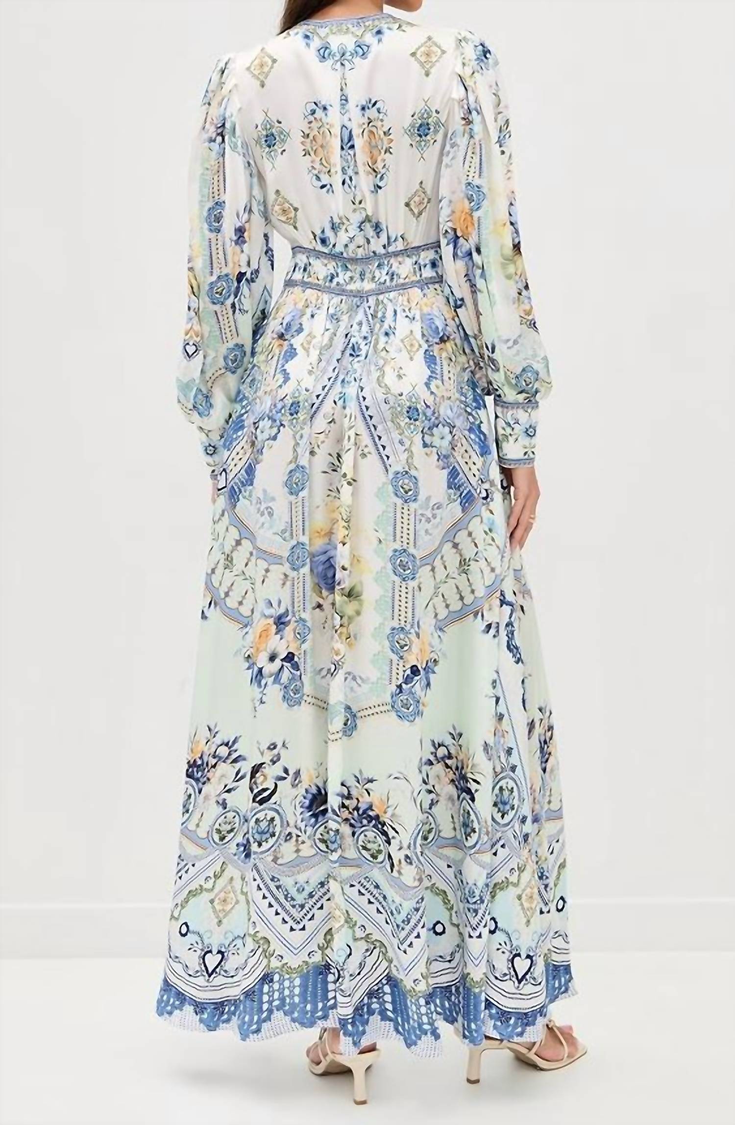 Camilla - Shaped Waistband Maxi Dress