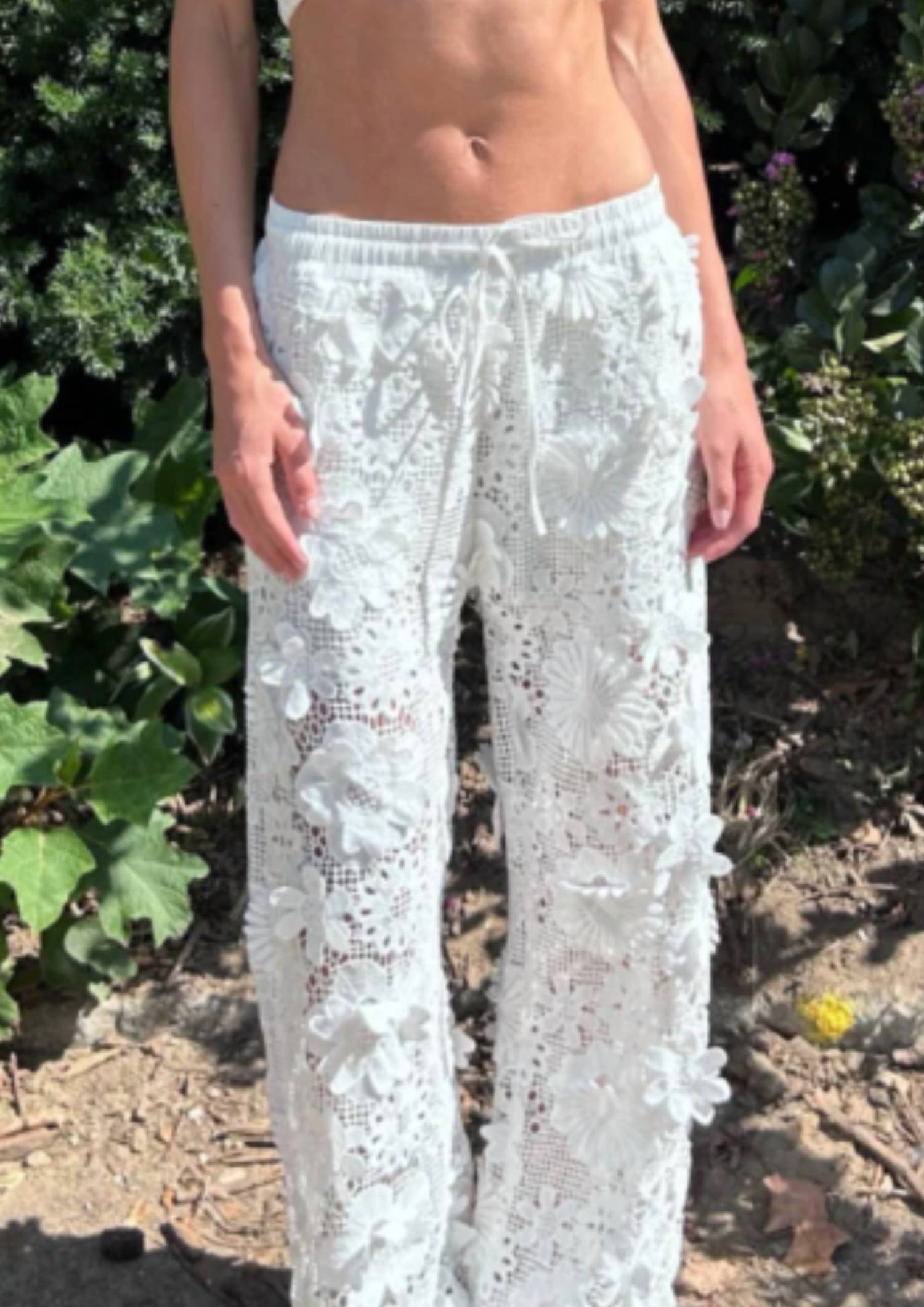 Jocelyn - 3d Floral Lace Pants