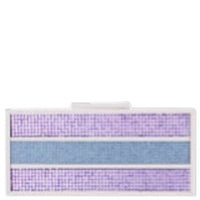 Nina - Women's Ziona Royal Colorblock Crystal Minaudiere Clutch