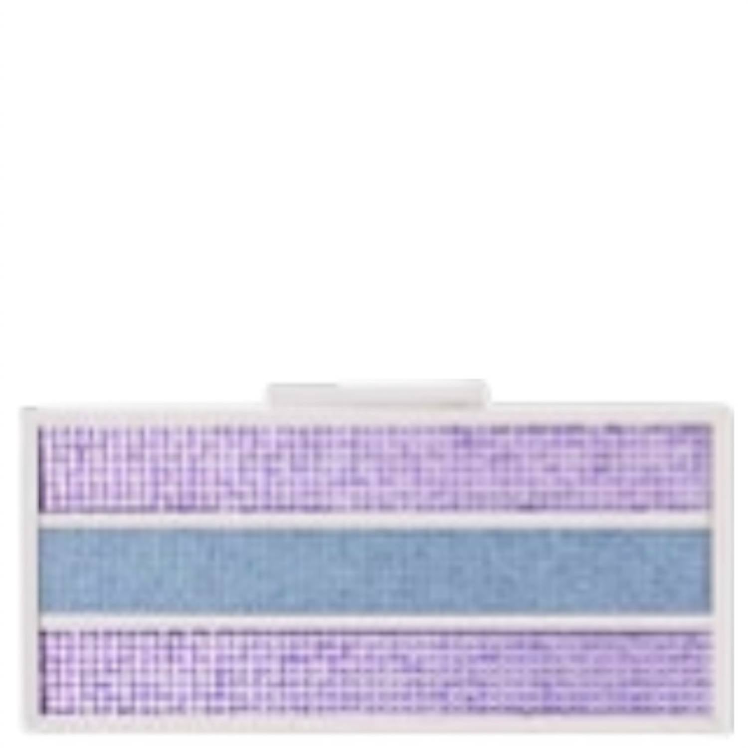 Nina - Women's Ziona Royal Colorblock Crystal Minaudiere Clutch
