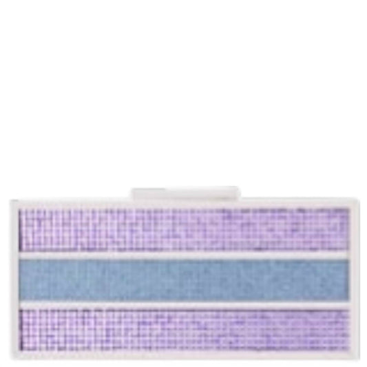 Nina - Women's Ziona Royal Colorblock Crystal Minaudiere Clutch