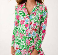 Lilly Pulitzer - Knit Long Sleeve Button-up Pajama Top